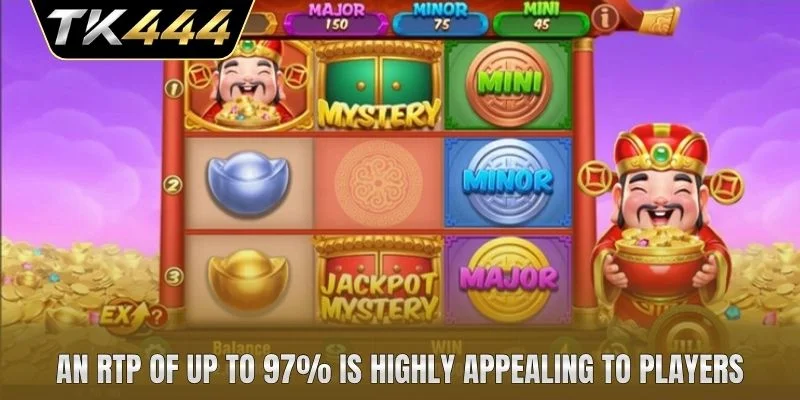 An RTP of up to 97% is highly appealing to players