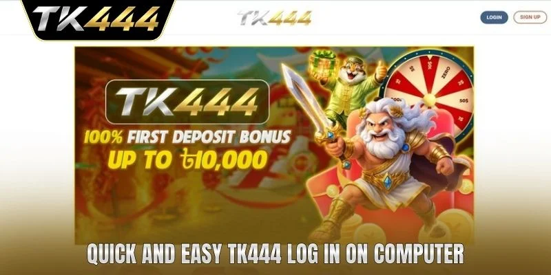 Quick and easy TK444 log in on computer